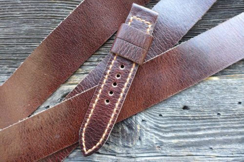 Greenpilot-watchstraps-Leder-Solid-Line-braun-dunkelbraun-PullUp