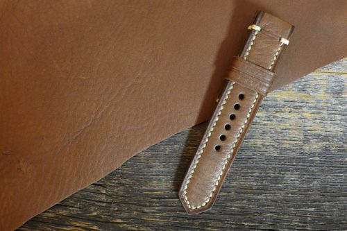 Greenpilot-watchstraps-Leder-Solid-Line-braun-sepia-braun