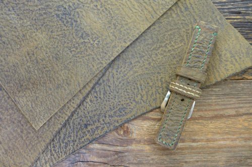 Greenpilot-watchstraps-Leder-Solid-Line-oliv-corky-olive