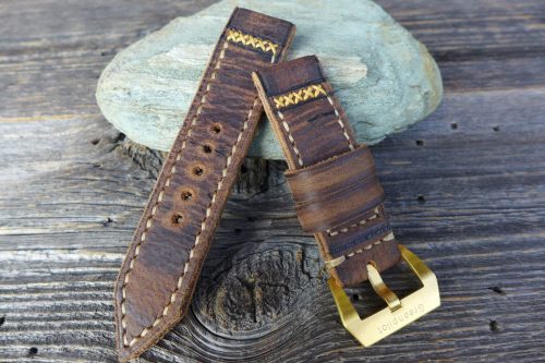 Greenpilot-watchstraps-Leder-burned-and-aged-Wasserbueffel-dunkelbraun