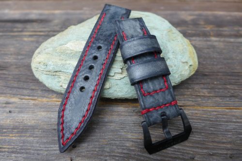 Greenpilot-watchstraps-Leder-burned-and-aged-graphit-grau