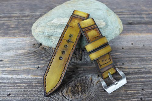 Greenpilot-watchstraps-Leder-burned-and-aged-senfgelb